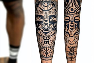 design a polynesian maori tribal tattoo