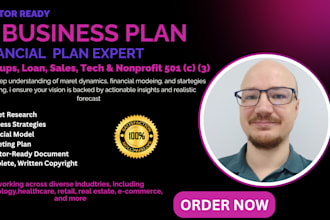 write an investor ready business plan for startups, businesses, marketing plan