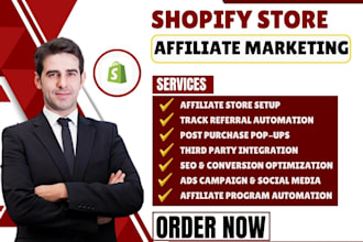 do affiliate marketing shopify store bixgrow uppromote referrly awin buzz simple