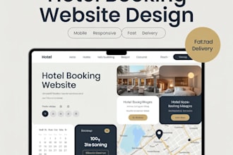 create hotel booking website cleaning services website and air bnb website
