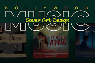design unique and professional song cover or album art