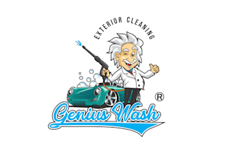design corporate spraying water and wash logo