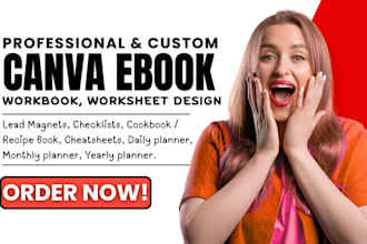 do editable canva book ebook design canva workbook lead magnet worksheet design
