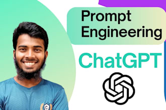 do prompt engineering and custom ai prompts writeing expert with chatgpt chatbot