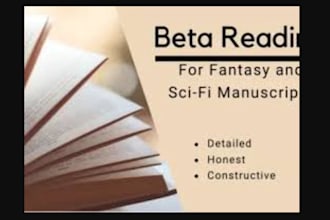 beta read your manuscript, give plot feedback, and improve pacing