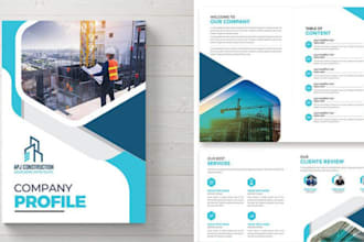 write and design company profile pitch decks brochures white paper presentations