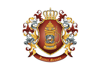 design modern coat of arms, family crest and heraldic shield logo