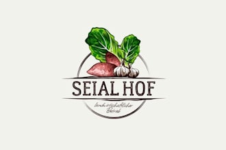 design natural organic logo for local farm business