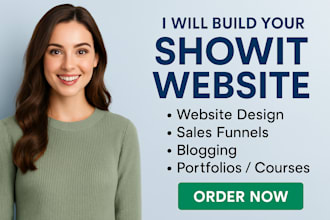 design redesign customize showit website or showit template with blog and SEO