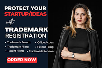 help with trademark registration USA, UK, eu or canada, filing, and search