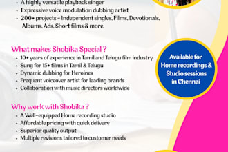do tamil voice over and dubbing