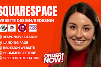 build squarespace website, design or development squarespace website