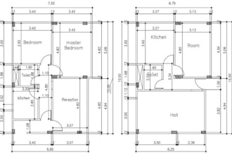 draw architectural plans of buildings using autocad