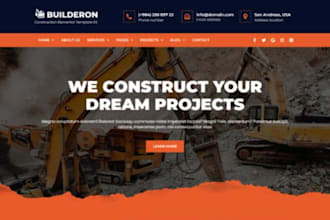 design high converting construction website roofing website plumbing website