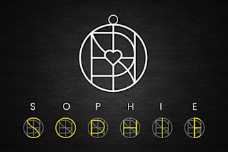 do minimal monogram name logo for jewelry and pendant