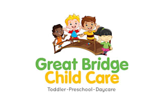 do modern childcare daycare baby shop and kids logo design