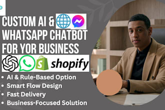 design a rule based or ai chatbot for messenger, whatsapp, and website