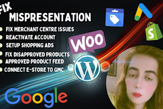 fix google merchant center suspension and misrepresentation