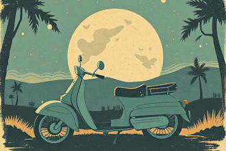 drawpo90p illustration, distressed retro or comic art