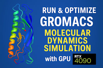run and optimize your gromacs molecular dynamics simulation using GPU