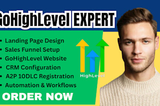 gohighlevel sales funnel landing page gohighlevel website ghl automation crm