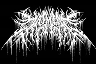 design your black, slamming, brutal, death metal logo