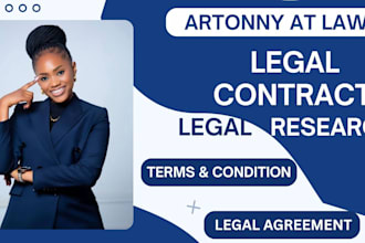 be your lawyer to write legal contracts, agreements, nda
