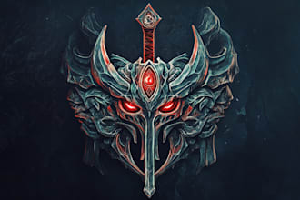 design awesome rpg fantasy or sci fi logo for you