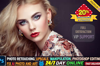 do photo retouching, portrait and headshots, image editing