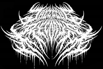 make custom brutal death metal, deathcore logo for your band