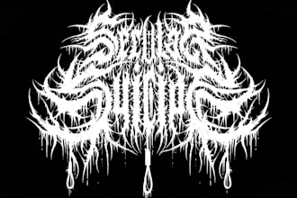 create unique black metal logo for your band