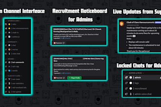 build a custom clash of clans discord server for clan management