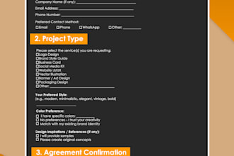 design a stunning and professional fillable PDF form