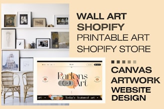 design wall art shopify store printable wall art website canvas artwork website