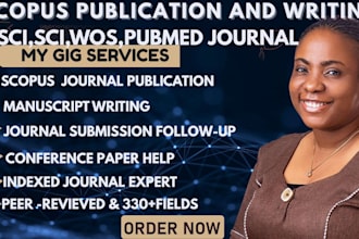 write and publish article in scopus,web of science,peer reviewed indexed journal