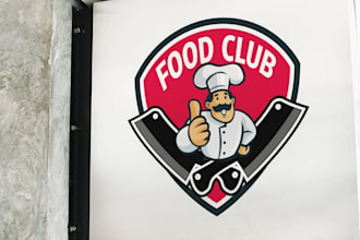 do restaurant, bar, BBQ, pizza, cafe and food logo design