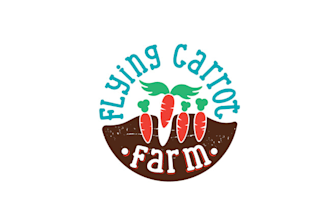 design awesome eating vegetables fun logo