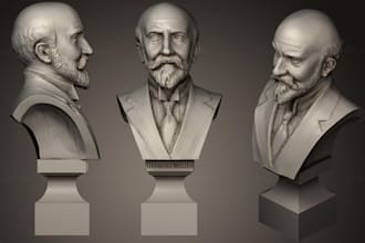 sculpt 3d bust model 3d head 3d statue 3d head bust 3d sculpting