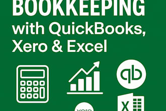bookkeeping, accounting, quickbooks, xero, excel accounting, financial reports