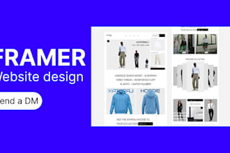 design custom framer website, figma to framer website and framer landing page