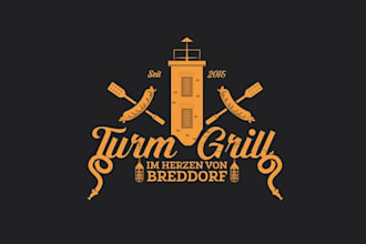 design professional stylish tower restaurant logo