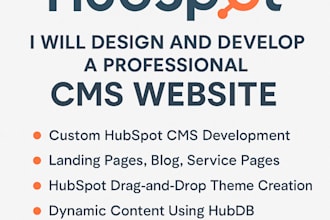 design and develop a professional hubspot cms website