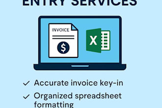 do accurate invoice data entry in excel or pdf