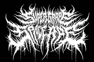create custom scary, horror, heavy, death metal logo design