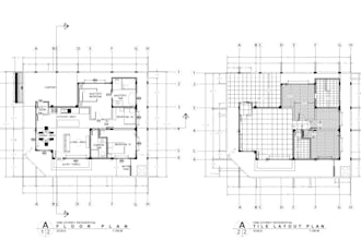 draft architectural or construction plans using autocad