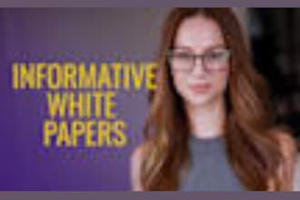 do white paper for you