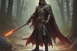 make dnd art, fantasy character, creature, and dnd party