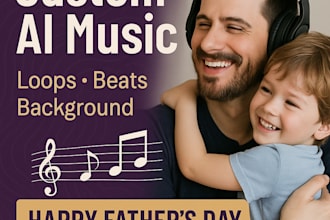 create custom music for fathers day and other events