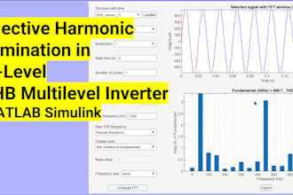 selective harmonic elimination of cascaded multilevel inverter matlab simulink