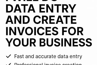 create custom invoices and do reliable data entry